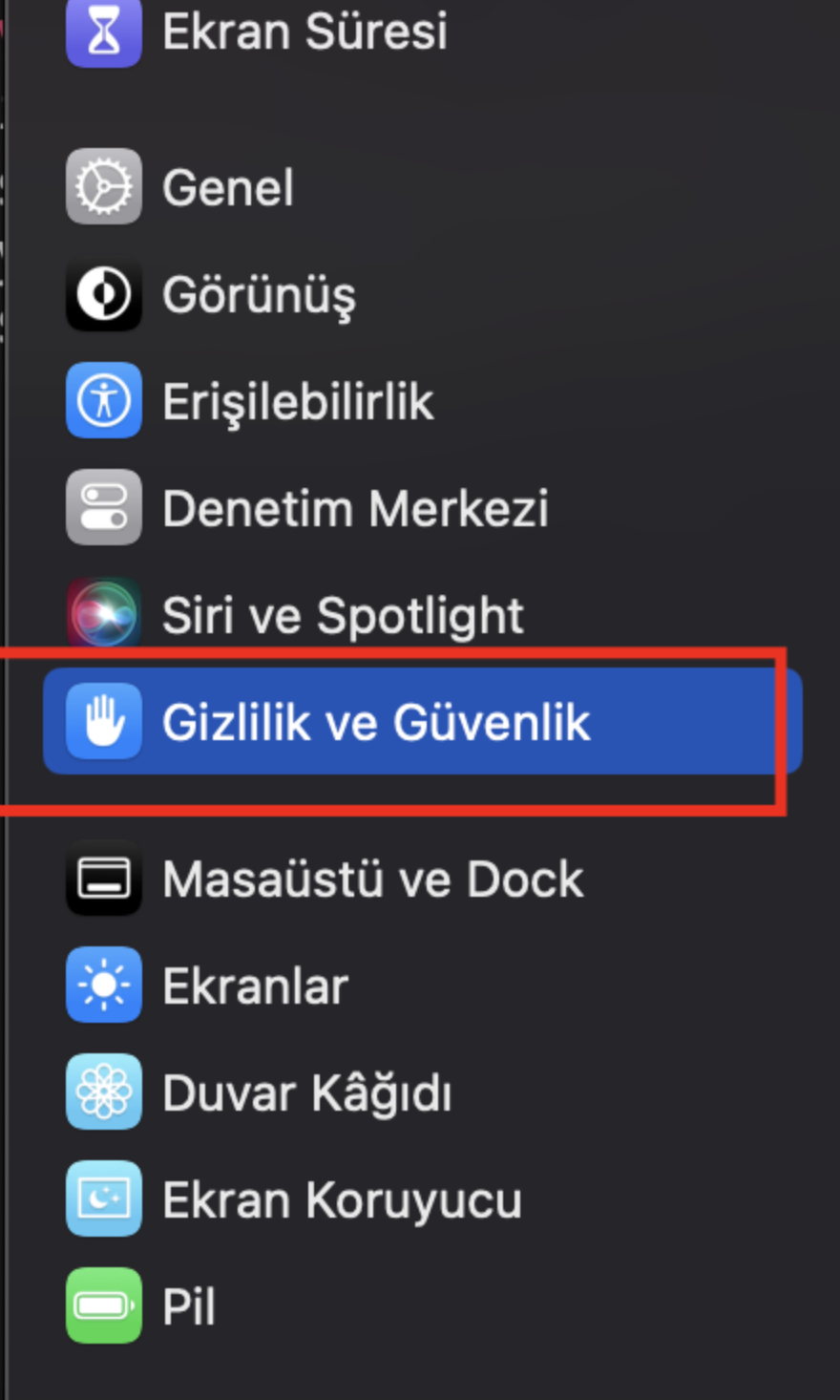 Sistem Ayarları